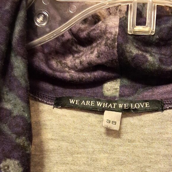 NWT I.AM.GIA Women’s Elegant Purple Printed Long Sleeve Midi Dress Size 38 - Picture 11 of 11